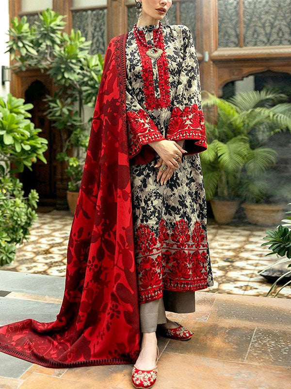 . Embroidered Lawn Dress