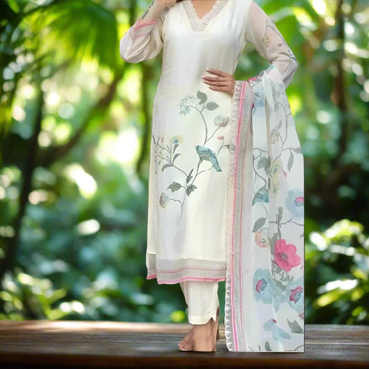 Elegant Floral Kurta