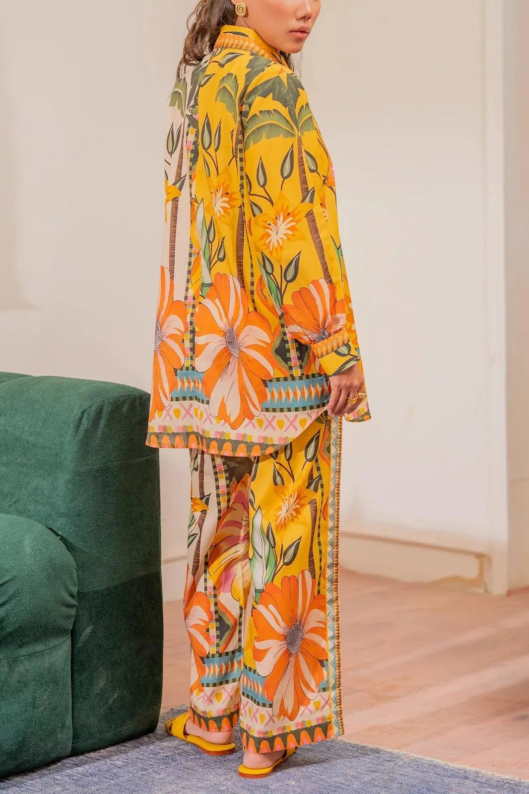 Mustard 2 piece dress
