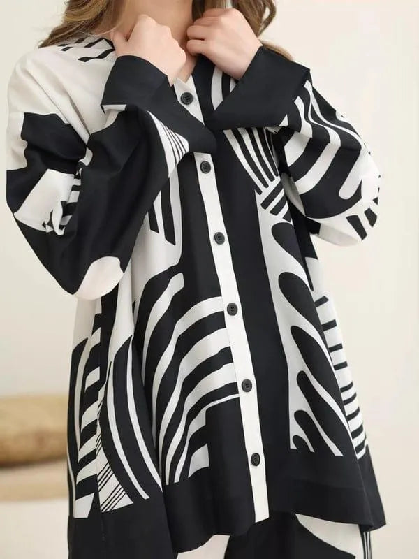 Black white khaddar